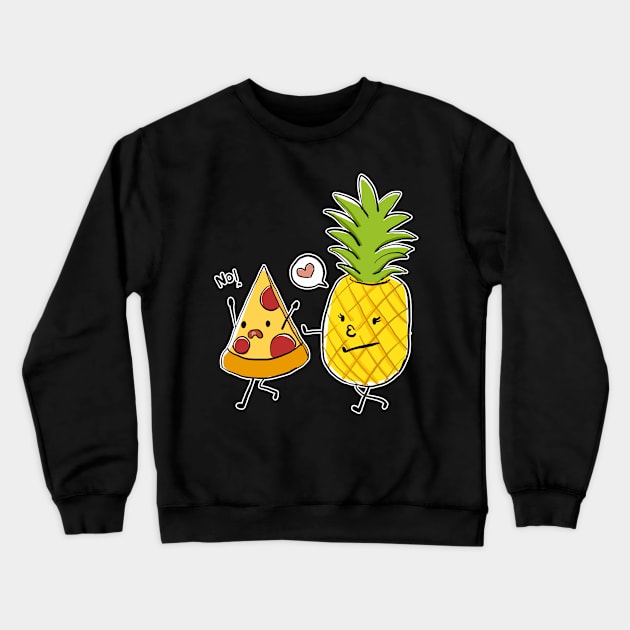 Hawaiian Pizza Pineapple Crewneck Sweatshirt by AmazingDesigns